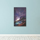 Maxfield Parrish - Moonlight Canvas Afdruk (Insitu (Houten vloer))