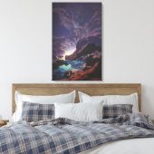 Maxfield Parrish - Moonlight Canvas Afdruk (Insitu (Slaapkamer))