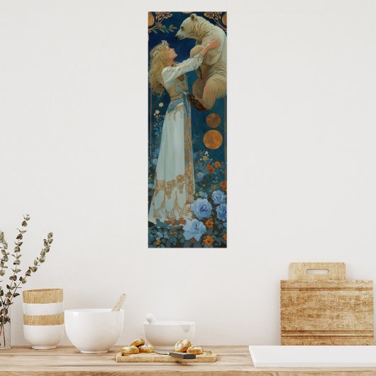  Maxfield Parrish stijl Nordic Prince Poste Poster (Keuken)