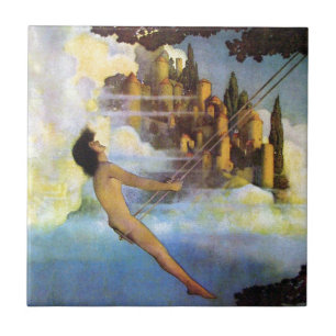 Maxfield Parrish The Dinky Bird  Book Tegeltje