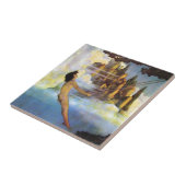 Maxfield Parrish The Dinky Bird  Book Tegeltje (Zijkant)