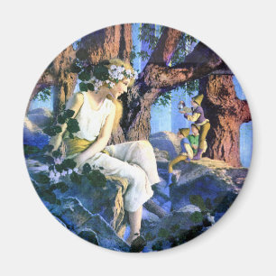 Maxfield Parrish's Fair Princess en de Gnomes Magneet