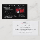 MaxGXL-productkaarten Visitekaartje (Voorkant / Achterkant)