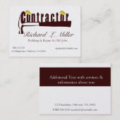 Maxi Sturdy Pet Builder Constructeur Visitekaartje (Voorkant / Achterkant)