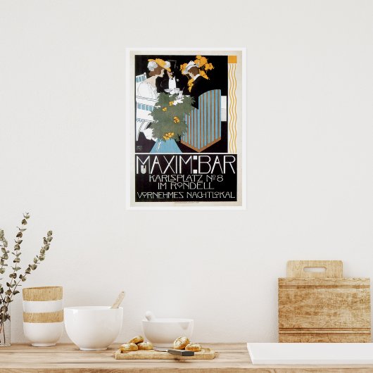 Maxim Bar  Food and Art Poster (Keuken)