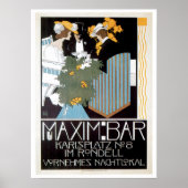 Maxim Bar Food and Art Poster (Voorkant)