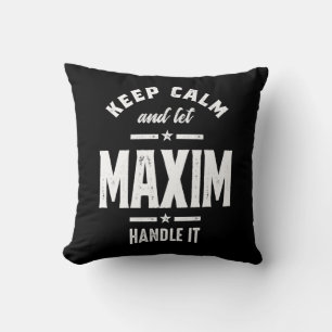 Maxim Persoonlijke naam Birthday Kussen