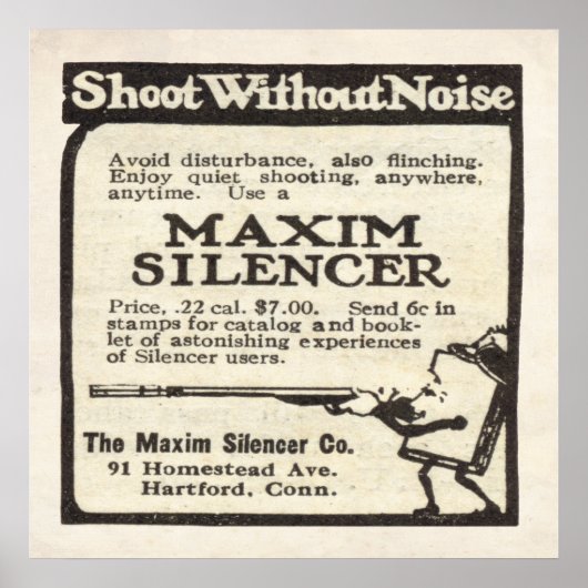  Maxim Silencer en vanaf 1920 Poster (Voorkant)