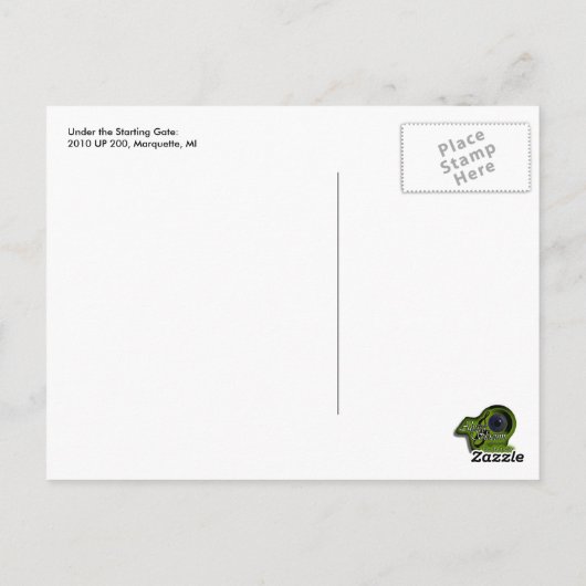 MAXIMAAL 200 basislijn, Marquette, MI Briefkaart (Achterkant)