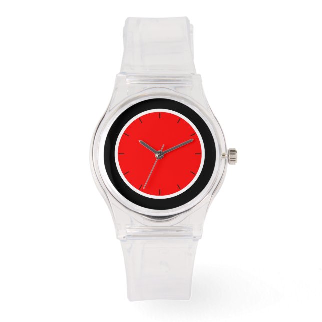 maximaal rood en zwart horloge (Voorkant)