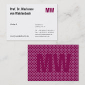 Maximal Elegant Visitekaartje (Voorkant / Achterkant)