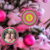 Maximal Kleurrijke Bright Stripes Monogram Foto