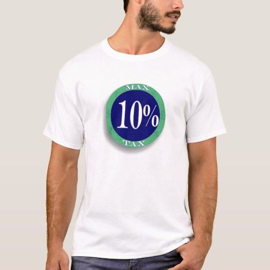 Maximale belasting, BTW, nationale verzekering 10% T-shirt (Voorkant)