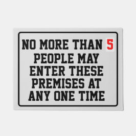 Maximale bezettingsgraad bewerkbaar deurmat