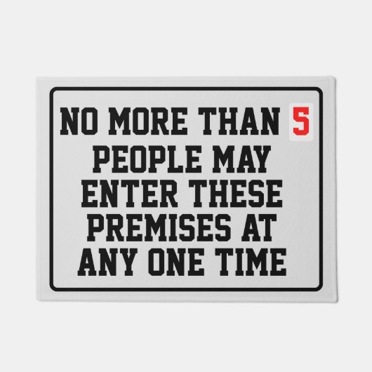 Maximale bezettingsgraad bewerkbaar deurmat (Voorkant)