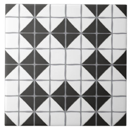 Maximalisalistisch geometrisch tapijtpatroon (zwar tegeltje