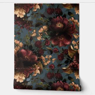 Maximalisme Bold Gothic Moody Florals Behang