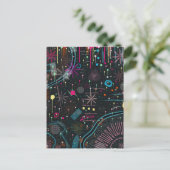 Maximalist Abstract Expression Briefkaart (Staand voorkant)