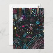 Maximalist Abstract Expression  Briefkaart (Voorkant / Achterkant)