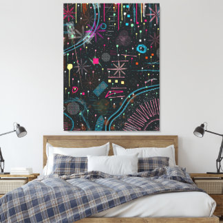 Maximalist Abstract Expression  Canvas Afdruk