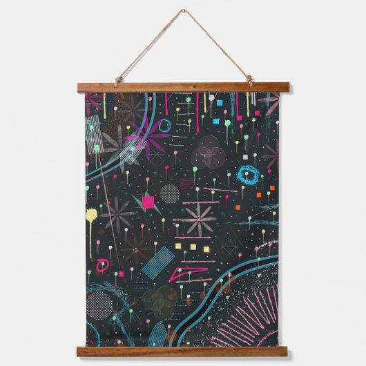 Maximalist Abstract Expression  Hangend Wandkleed (Voorkant)