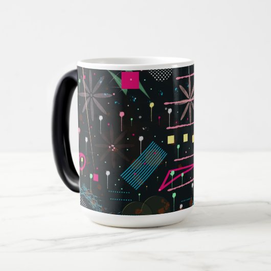 Maximalist Abstract Expression Magische Mok (Voorkant links)