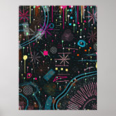 Maximalist Abstract Expression  Poster (Voorkant)