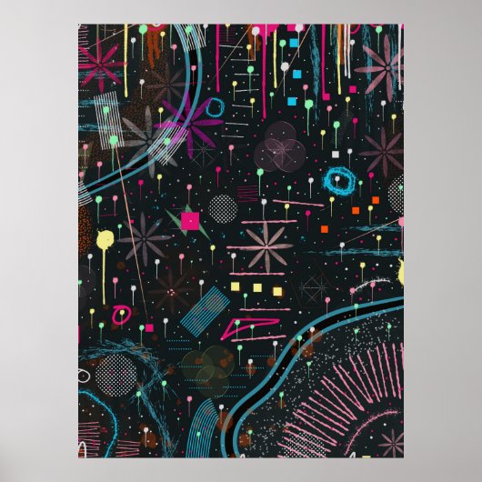 Maximalist Abstract Expression  Poster (Voorkant)