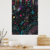 Maximalist Abstract Expression Poster (Keuken)