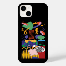 Maximalist Art Inspired Design Case-Mate iPhone 14 Hoesje