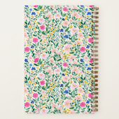 Maximalist Bridesmaid Wildflower Floral Pattern Notitieboek (Achterkant)