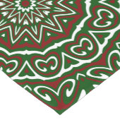  Maximalist Groovy Christmas Mandala Patter Korte Tafelloper (Hoek)