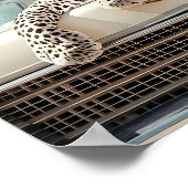 Maximalist Leopard Print, Luxury Leopard Poster (Coin)