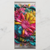 Maximalist Printable Eclectic Abstract Kleurrijk Menu (Achterkant)