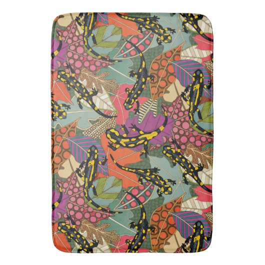 maximalist salamander forest badmat (Voorkant Verticaal)
