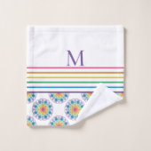 Maximaliste Arc-en-ciel Fontaine Florale Pointe (Gant de toilette)