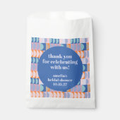 Maximalistisch blauw Paarse aangepaste Vrijgezelle Bedankzakje (Voorkant)