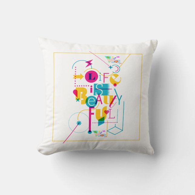 Maximalistische Design voor levendige persoonlijkh Kussen (Voorkant)