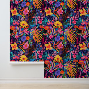 Maximalistische Floral Tropics Behang