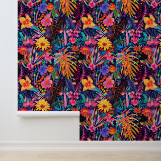 Maximalistische Floral Tropics Behang