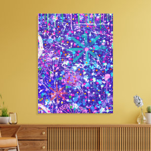 Maximalistische Kunst: Te Veel in Mijn Gedachten Canvas Afdruk