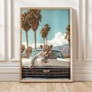 Maximalistische Luipaardprint, Luxe Luipaardposter Poster