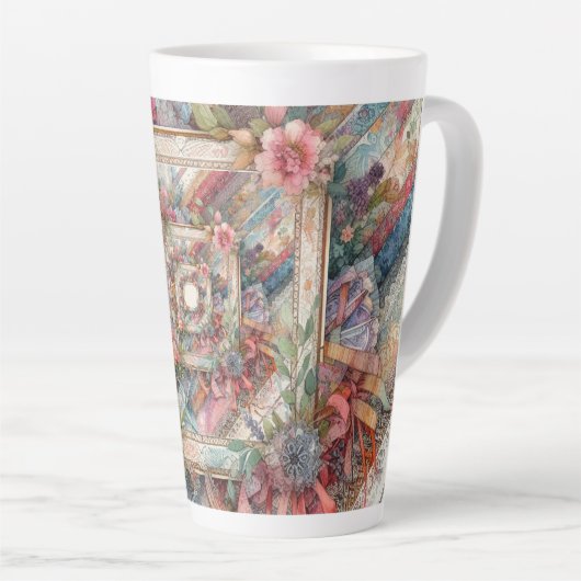 Maximalistische  ontkoppeling latte mok (Rechterhoek)