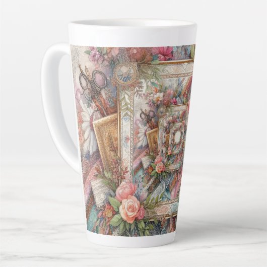 Maximalistische  ontkoppeling latte mok (Linkerhoek)
