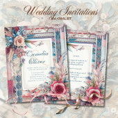 Maximalistische Trouw Uitnodigingen Druk Versieren