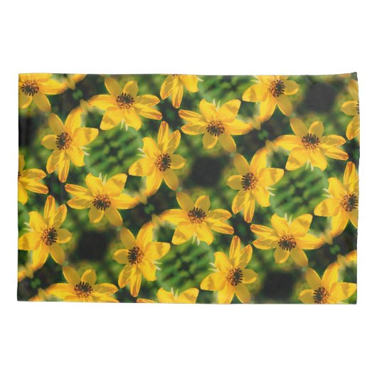 Maximilian Sunflower Floral Abstract Pattern Kussensloop (Achterkant)
