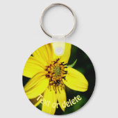 Maximilian Sunflower Flower Personalized Sleutelhanger (Voorkant)
