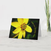 Maximilian Zonnebloem Bloemstuk Persoonlijke Verja Kaart (Voorkant)