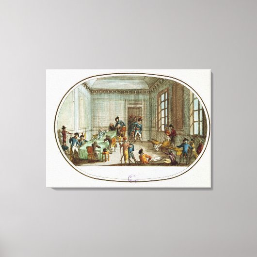 Maximilien de Robespierre gewond Canvas Afdruk (Voorkant)
