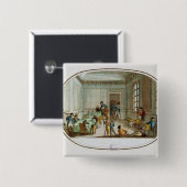 Maximilien de Robespierre gewond Vierkante Button 5,1 Cm (Voorkant /achterkant)